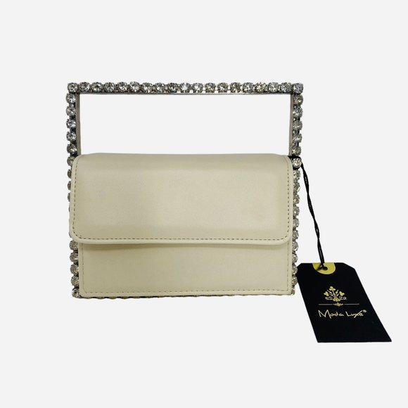 ✨ Just In ✨ Jeweled Handle With All-Over Bling Bag - Picture 1 of 6